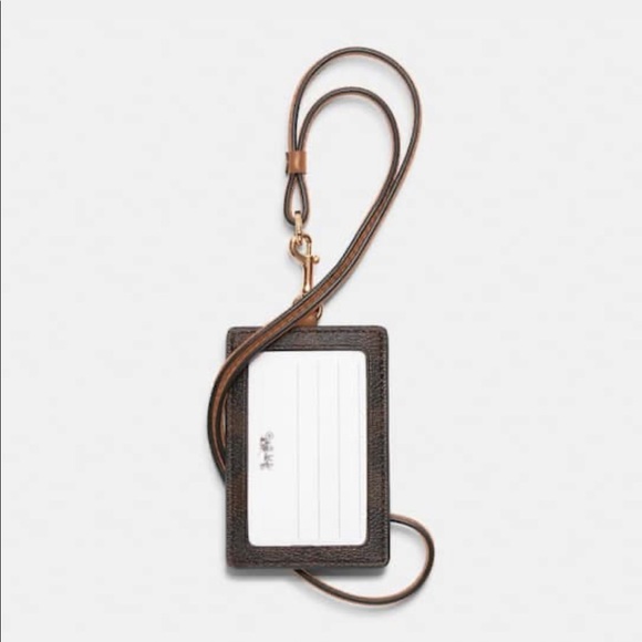 ❗️SOLD❗️Brand New Coach Id Lanyard In Signature Canvas - Picture 2 of 2